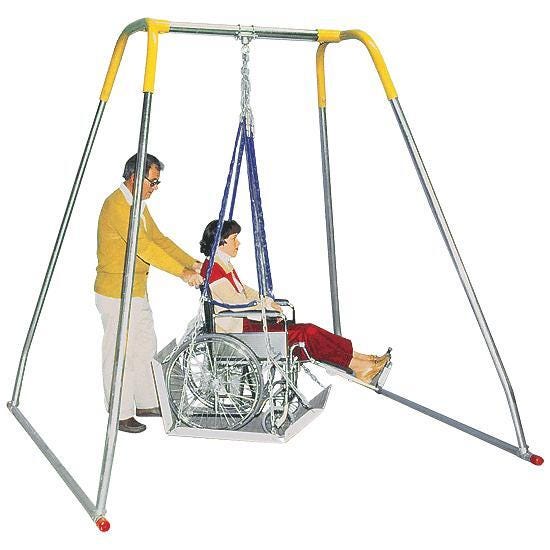 SportsPlay Equipment Wheelchair Swing Platform with Portable Frame 2151686